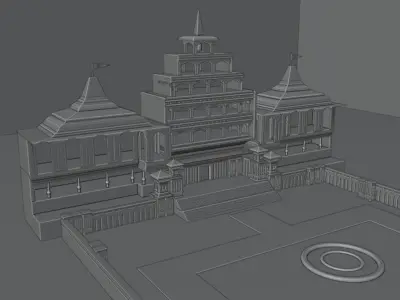 bahubali fort  3D model