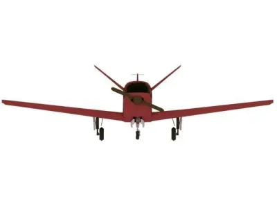 PLANE BEECH Free 3D model