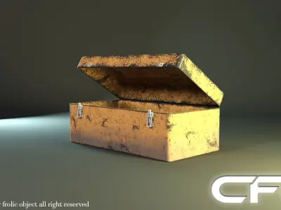 Chest cfo Low-poly 3D model