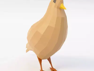 Pigeon bird 3d model Free low-poly 3D model