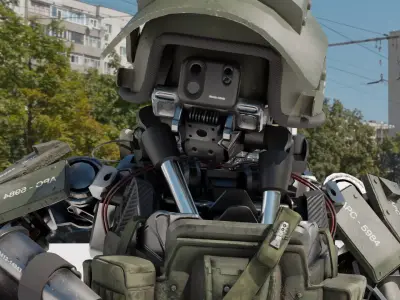 Military Humanoid robot 3D model