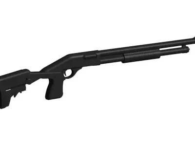 Remington 870 shotgun 3D model