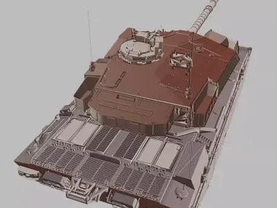 War Tank Classic Armored Vehicle 3D Printable 3D print model