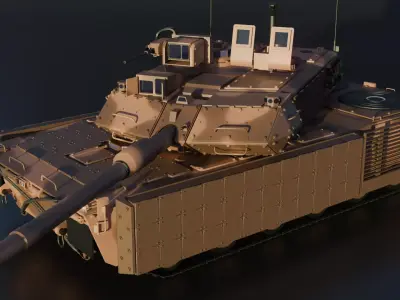 Fictional Leopard 2 3D model