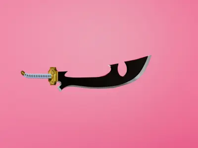 Bleach - Shunsui Kyoraku -Katen Kyokotsu - Shikai Version Low-poly 3D model