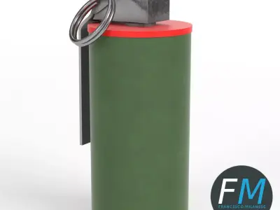 Smoke grenade 3D model purchase