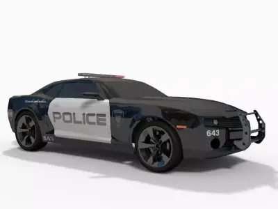 Barricade transformer car model 3D model