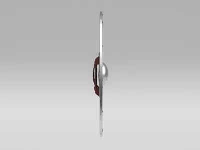 medieval shield Low-poly 3D model 8