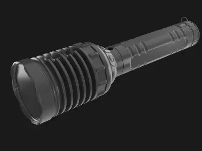 Sci-Fi Flashlight Low-poly 3D model purchase