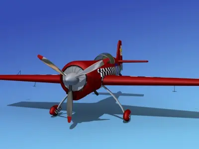 Sukhoi SU-26 Aerobat V08 3D model