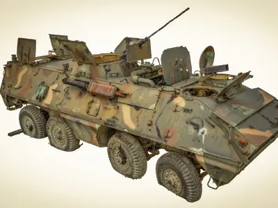 SKOT OT-64 - wheeled floating armored transporter 3D model