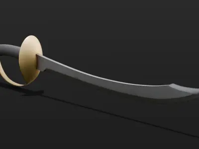 Sword 3D Model Low-poly 3D model