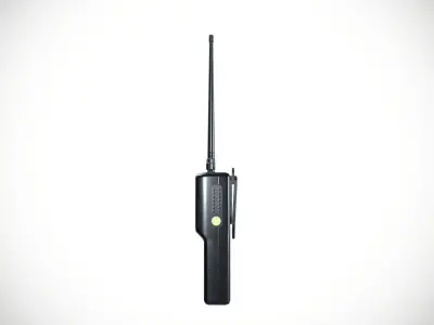 Portable Walkie Talkie Low-poly 3D model