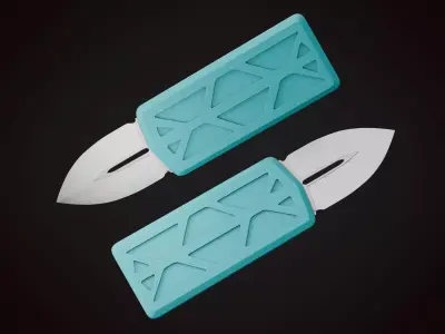 Knife 2 G Low-poly 3D model