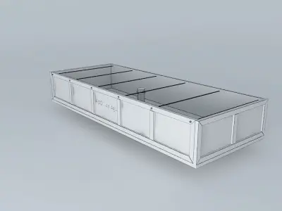 System Aquaponico 05 Aquaponics Growing Beira Mar Bed Plywood 3D model