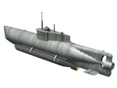U XXVII Seehund 3D model