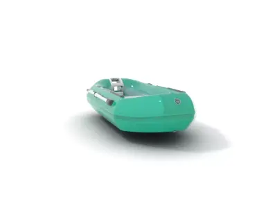 Emerald Inflatable Boat model pack Low-poly 3D model