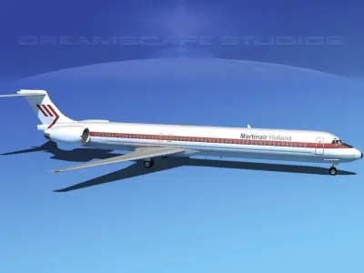 McDonnell Douglas MD80 Martinair 3D model