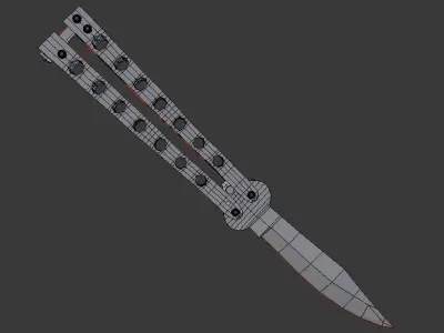 Butterfly Knife 3D model