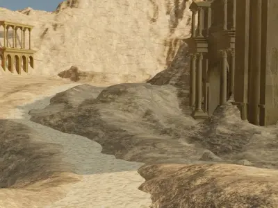 Ancient City Ruins 3D model