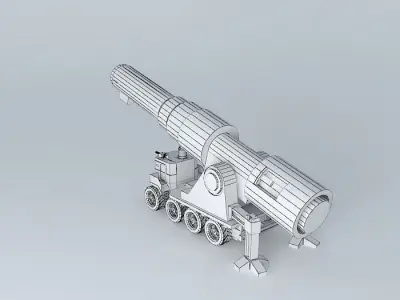 Mobile artillery Free 3D model