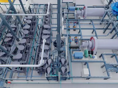 Processing Plant 3D Model 3D model