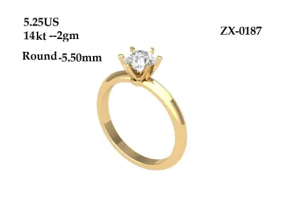 Wedding Ring  3D print model 137