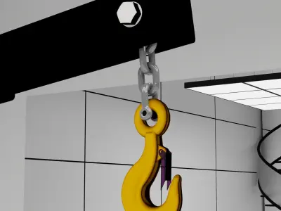 Engine crane 3D model