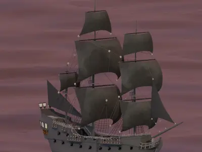 Black pearl 3D model