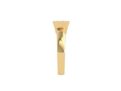 Solitaire Engagement Ring 3D print model 68