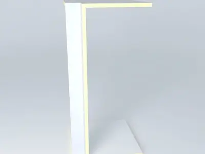 WCFILLER table with light on top Free 3D model