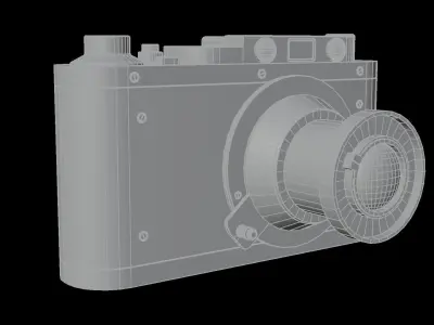 Retrocamera Free low-poly 3D model