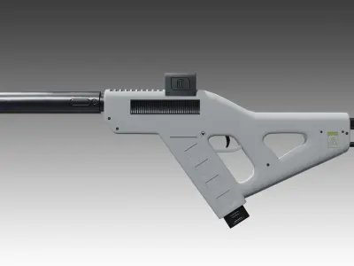 Whisper WR-51 SMG Low-poly 3D model