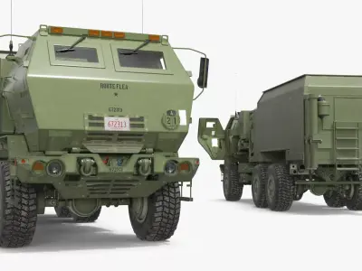 MEADS TOC Air Defense Operations Center Vehicle Simplified 3D model purchase