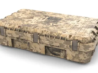 Military Case for Weapons Low-poly 3D model