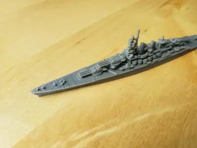 Italian Littorio Class Battleship 3D print model