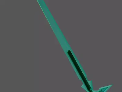 Sword art online Dark Repulser  Sword Kirito 3D model 3D model