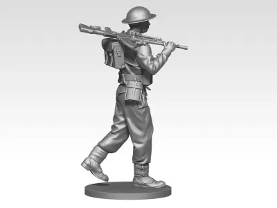 British soldier ww2  09 3D print model