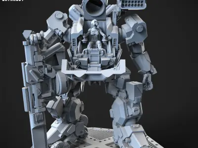 Overweight Gear Hunter 100mm Plus Pilot 3D print model