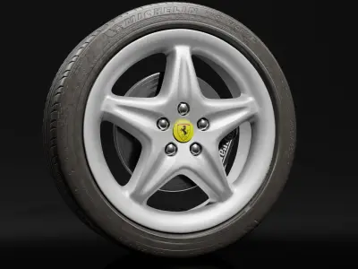 F355 wheel with brakes 3D model