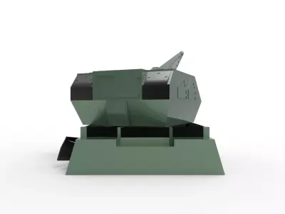 Rheinmetall GDM-008 Low-poly 3D model