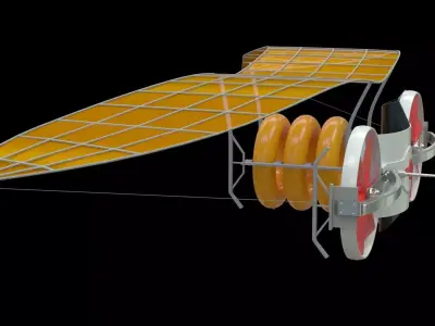 Rescue aircraft  Low-poly 3D model