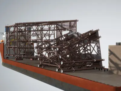 Dockwise Marine Heavy Transport Vessel 3D model