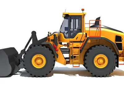 Wheel Loader Construction Machinery 3D model