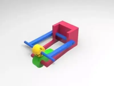 Catia v5 cam follower mechanism simulation by DMU Kinametics ... 3D model