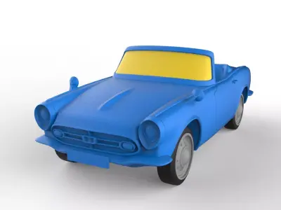 Honda S800 1971 Classic Car 3D print model