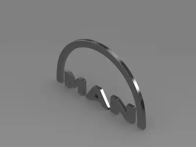 man logo 3D model from CGTrader