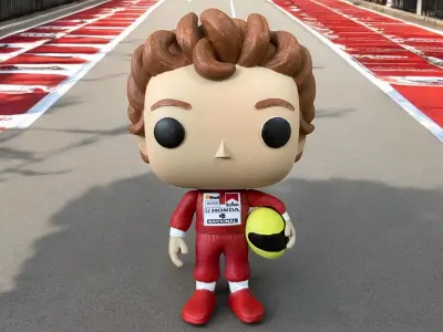 Funko Pop  ayrton senna 3D print model