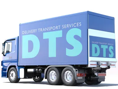 Mercedes Actros Box Truck 3D model