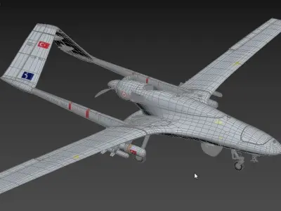 Bayraktar TB2 Turkish Armed Forces Drone 3D model